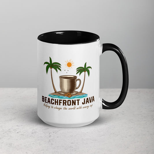 Beachfront Java Mugs with Colors Inside